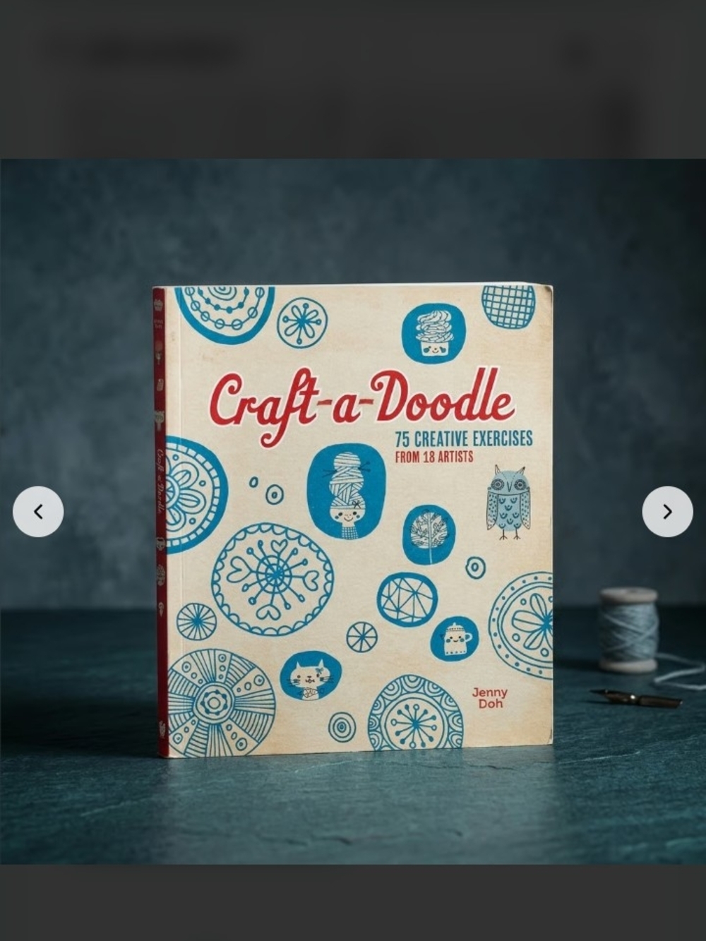 Craft-a-Doodle Creative Activity Book by - Blue & Red Cover